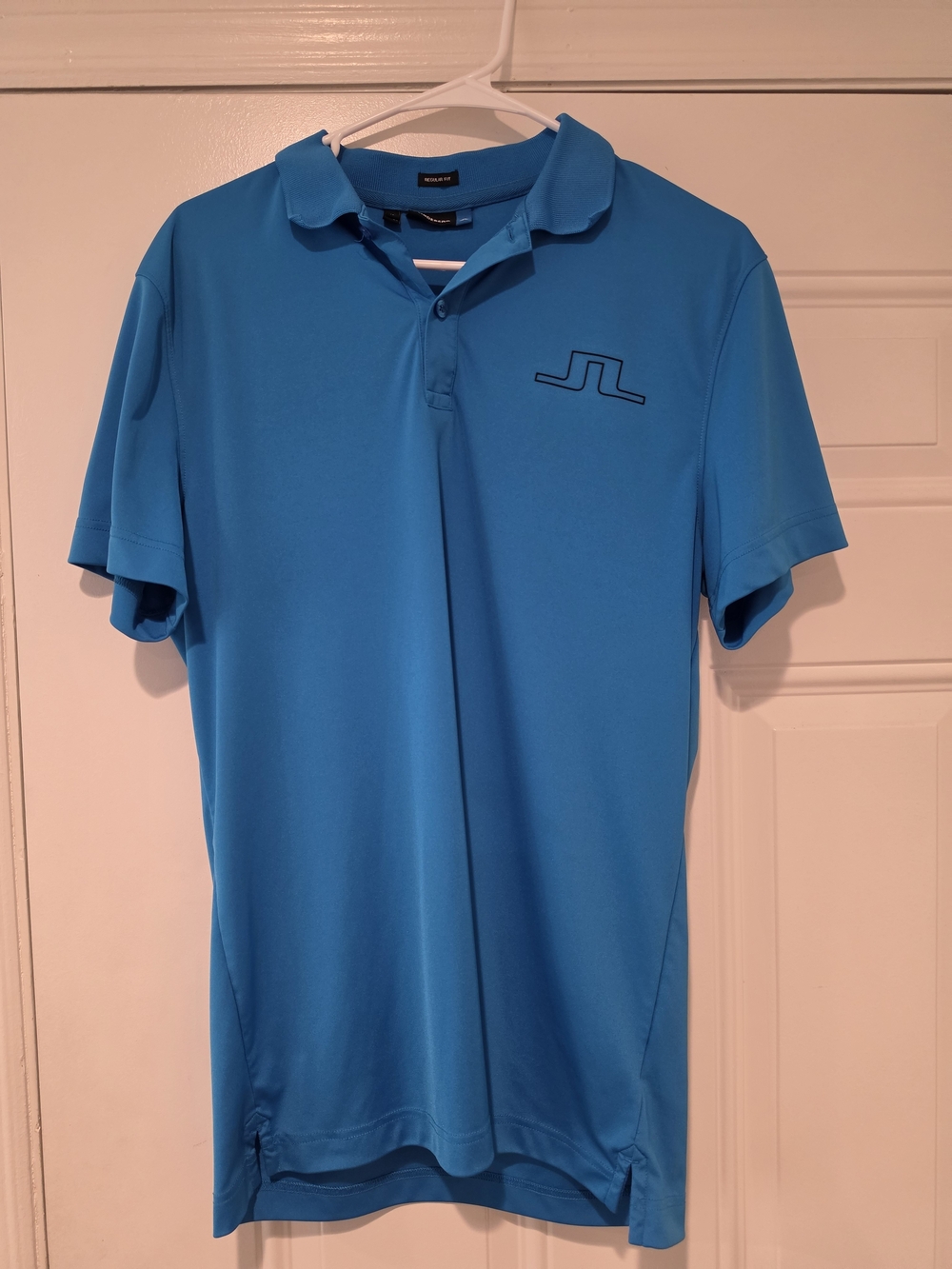J.Lindeberg Turquoise Athletic Polo